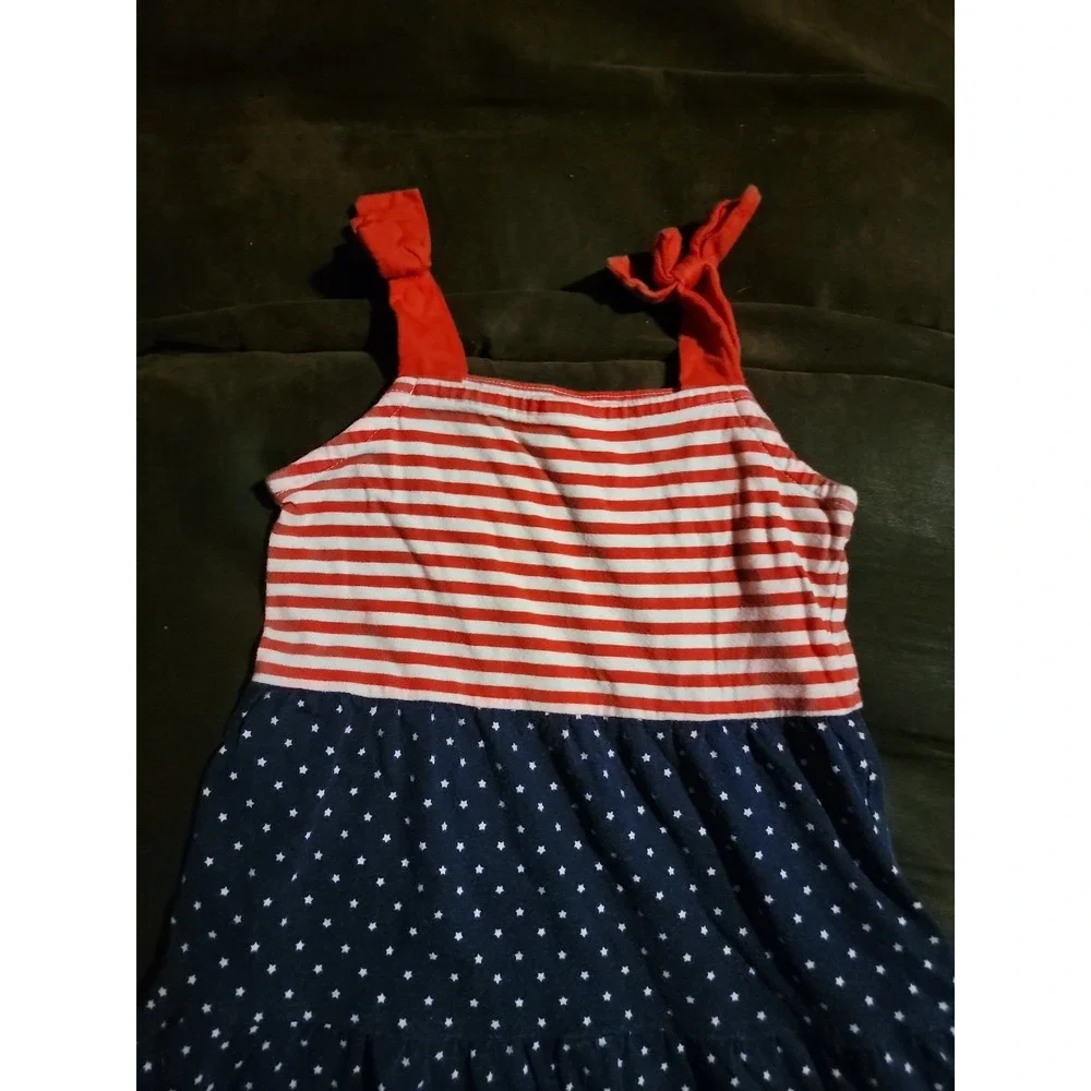 Gymboree 4th of july american flag dress‎ size 5t